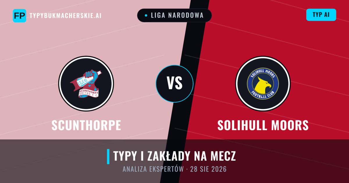 Scunthorpe vs Solihull Moors — typy i zapowiedź meczu