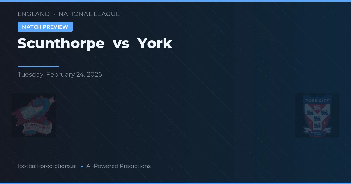 Scunthorpe vs York — typy i zapowiedź meczu