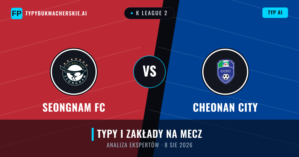 Seongnam FC vs Cheonan City — typy i zapowiedź meczu