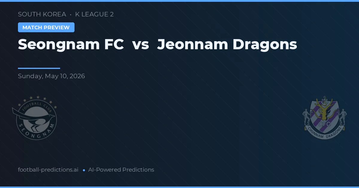 Seongnam FC vs Jeonnam Dragons — typy i zapowiedź meczu