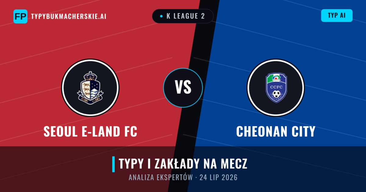 Seoul E-Land FC vs Cheonan City — typy i zapowiedź meczu