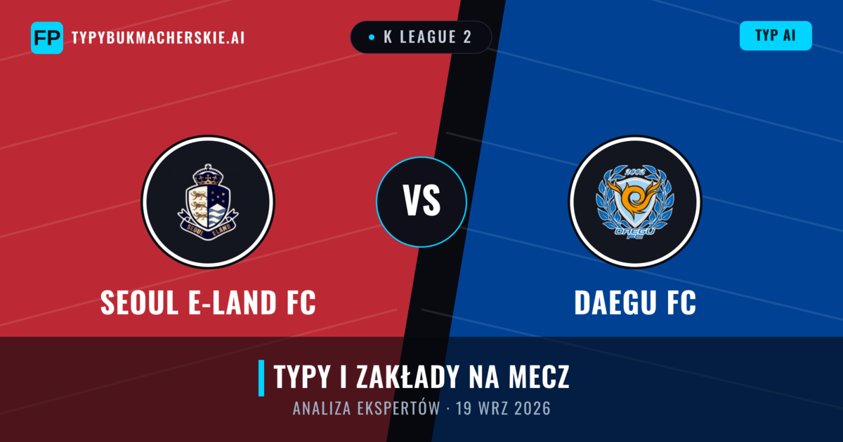 Seoul E-Land FC vs Daegu FC — typy i zapowiedź meczu