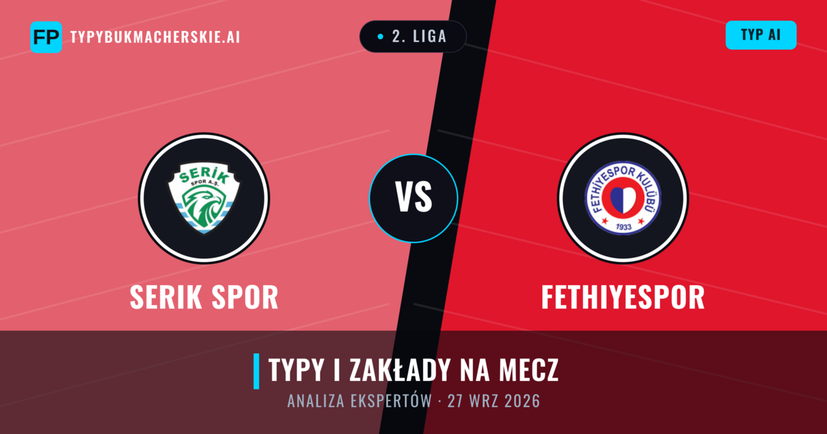 Serik Spor vs Fethiyespor — typy i zapowiedź meczu