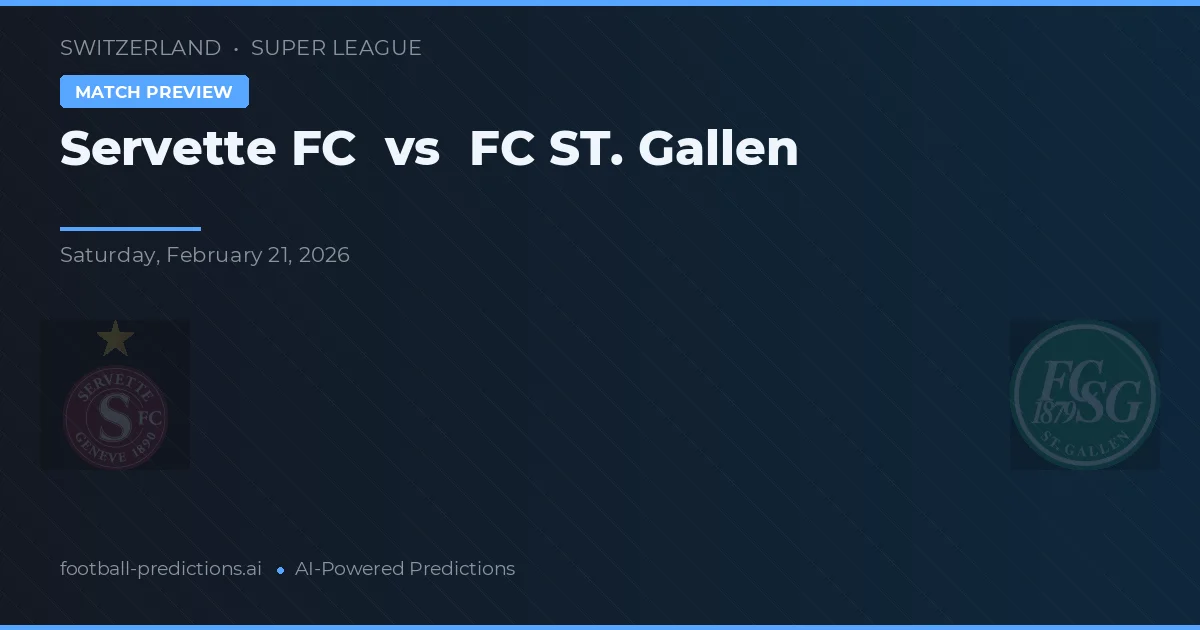 Servette FC vs FC St. Gallen — typy i zapowiedź meczu