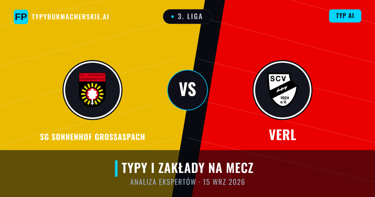 SG Sonnenhof Großaspach vs Verl — typy i zapowiedź meczu