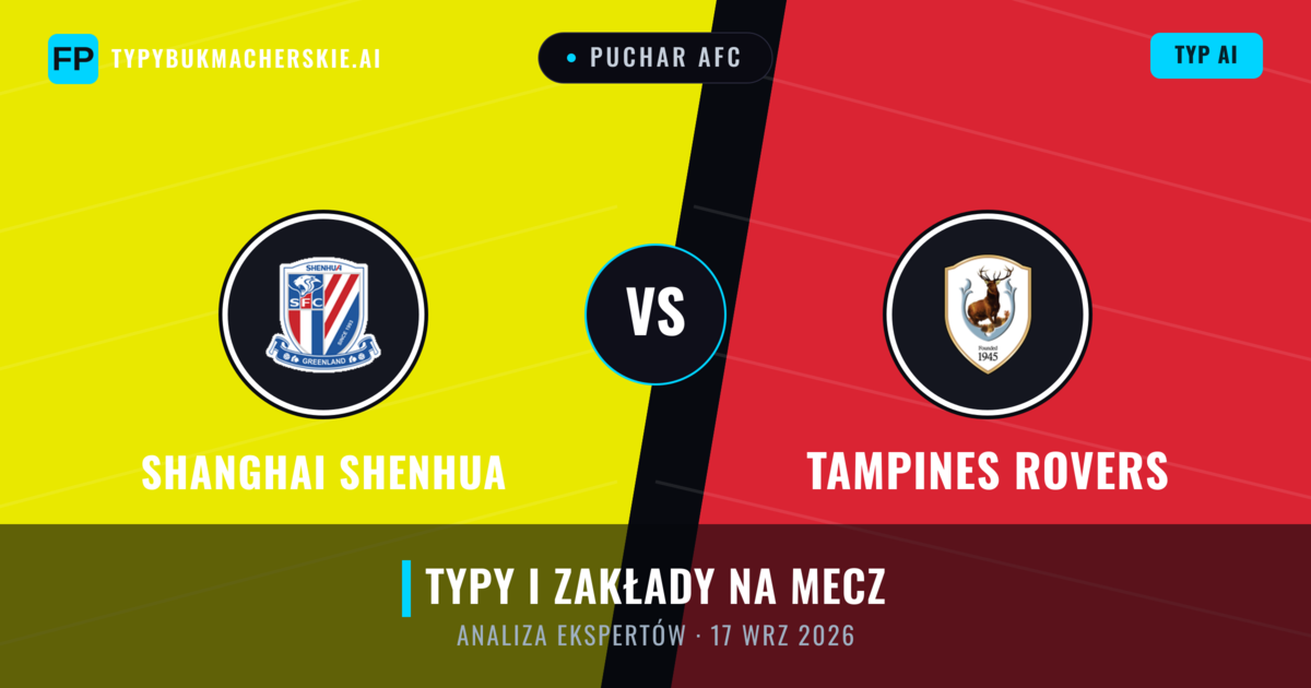 Shanghai Shenhua vs Tampines Rovers — typy i zapowiedź meczu