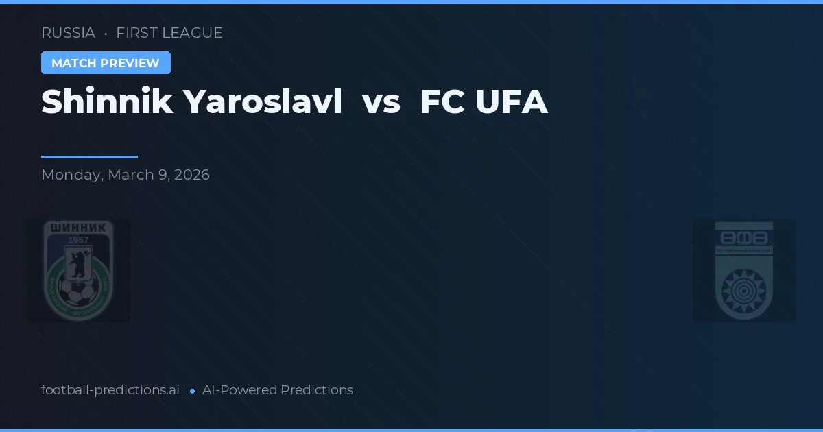 Shinnik Jekaterynburg vs FC Ufa — typy i zapowiedź meczu