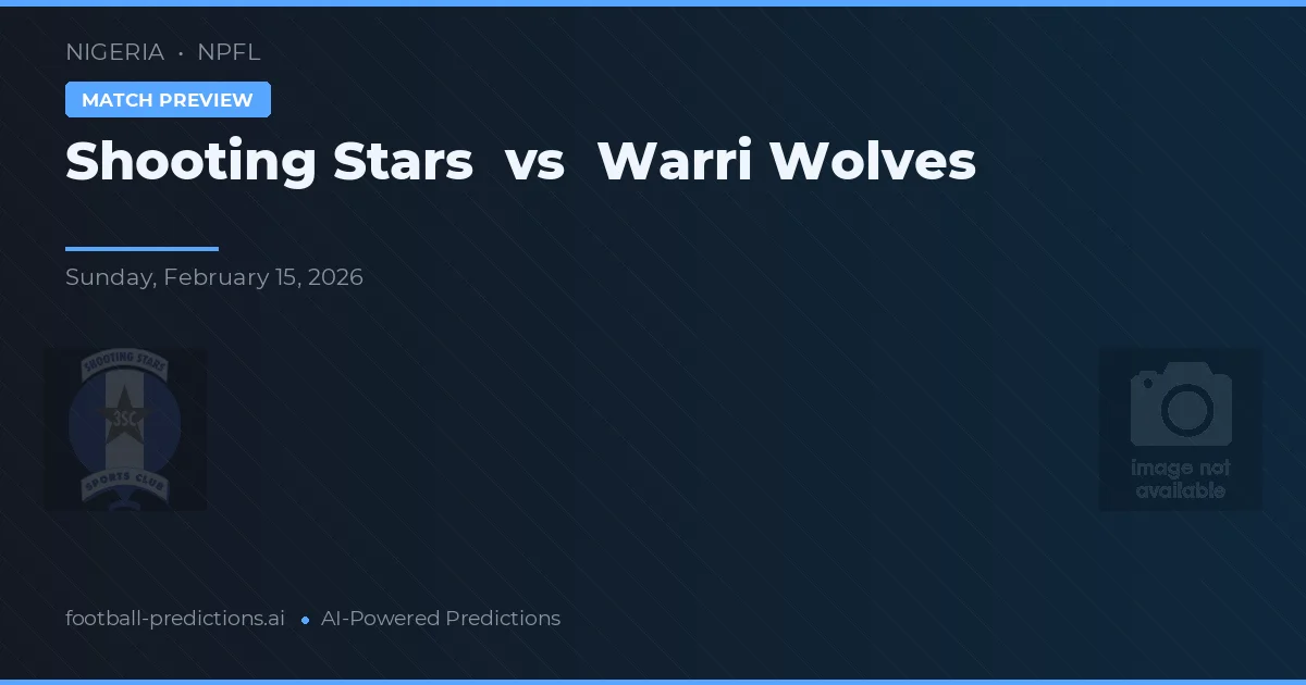 Shooting Stars vs Warri Wolves — typy i zapowiedź meczu