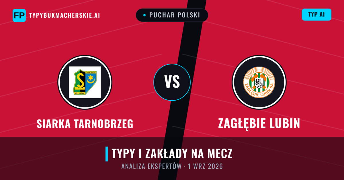 Siarka Tarnobrzeg vs Zagłębie Lubin — typy i zapowiedź meczu