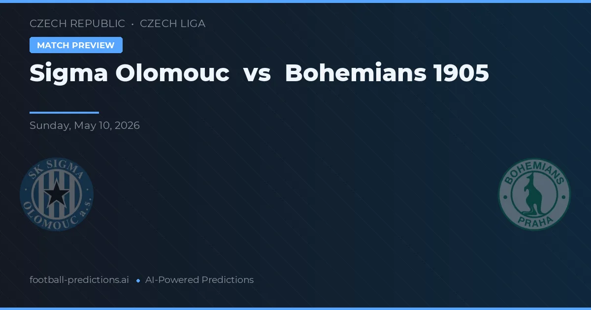 Sigma Olomouc vs Bohemians 1905 — typy i zapowiedź meczu