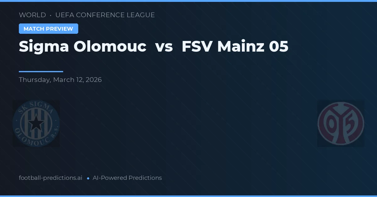 Sigma Olomouc vs FSV Mainz 05 — typy i zapowiedź meczu
