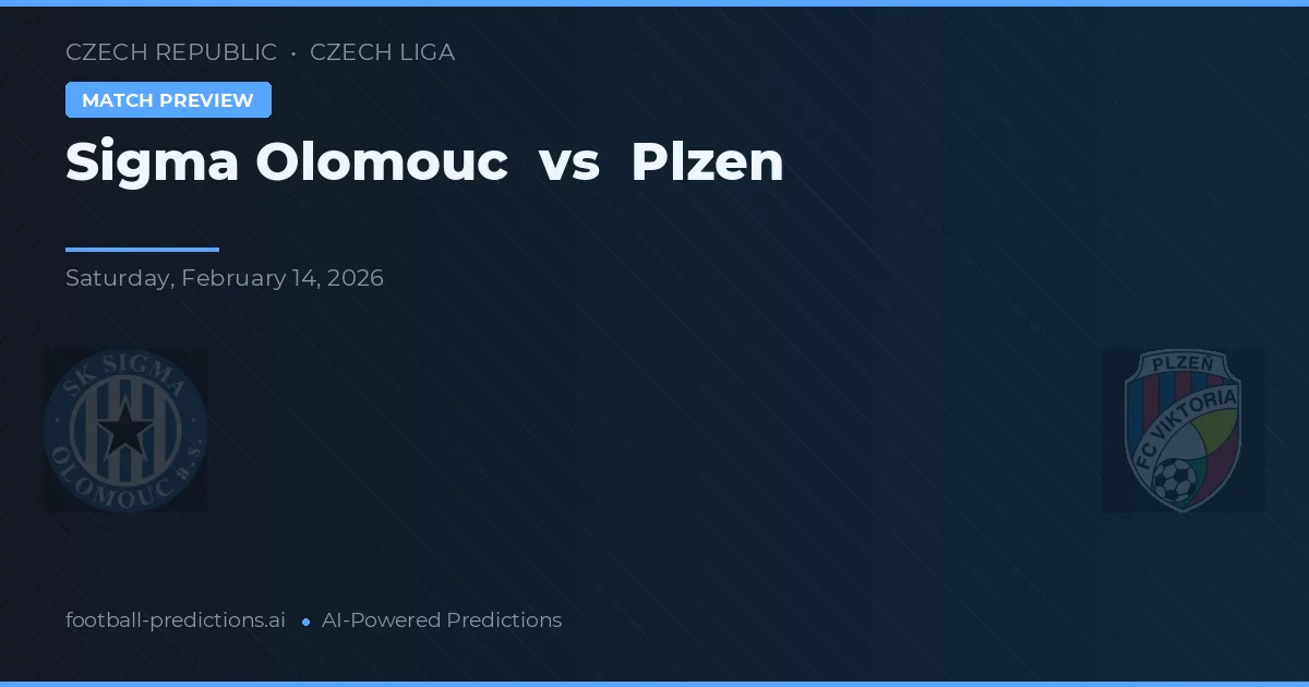 Sigma Olomouc vs Plzeň — typy i zapowiedź meczu