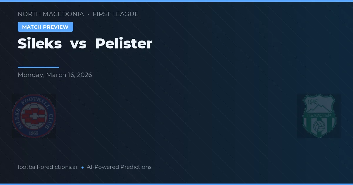 Sileks vs Pelister — typy i zapowiedź meczu