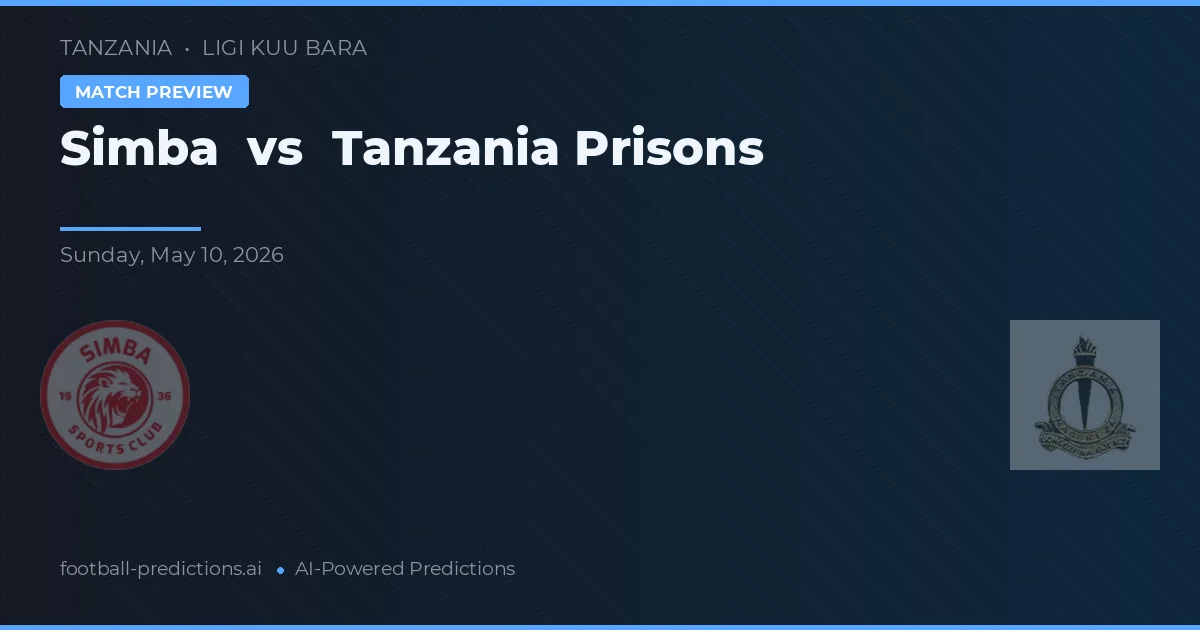 Simba vs Tanzania Prisons — typy i zapowiedź meczu