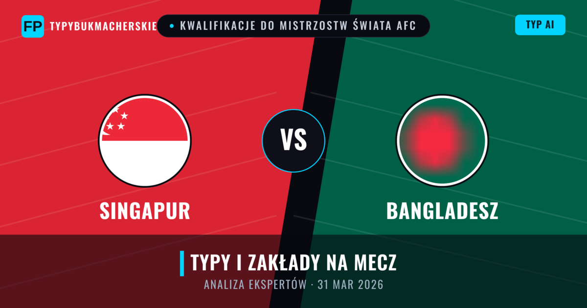 Singapur vs Bangladesz — typy i zapowiedź meczu