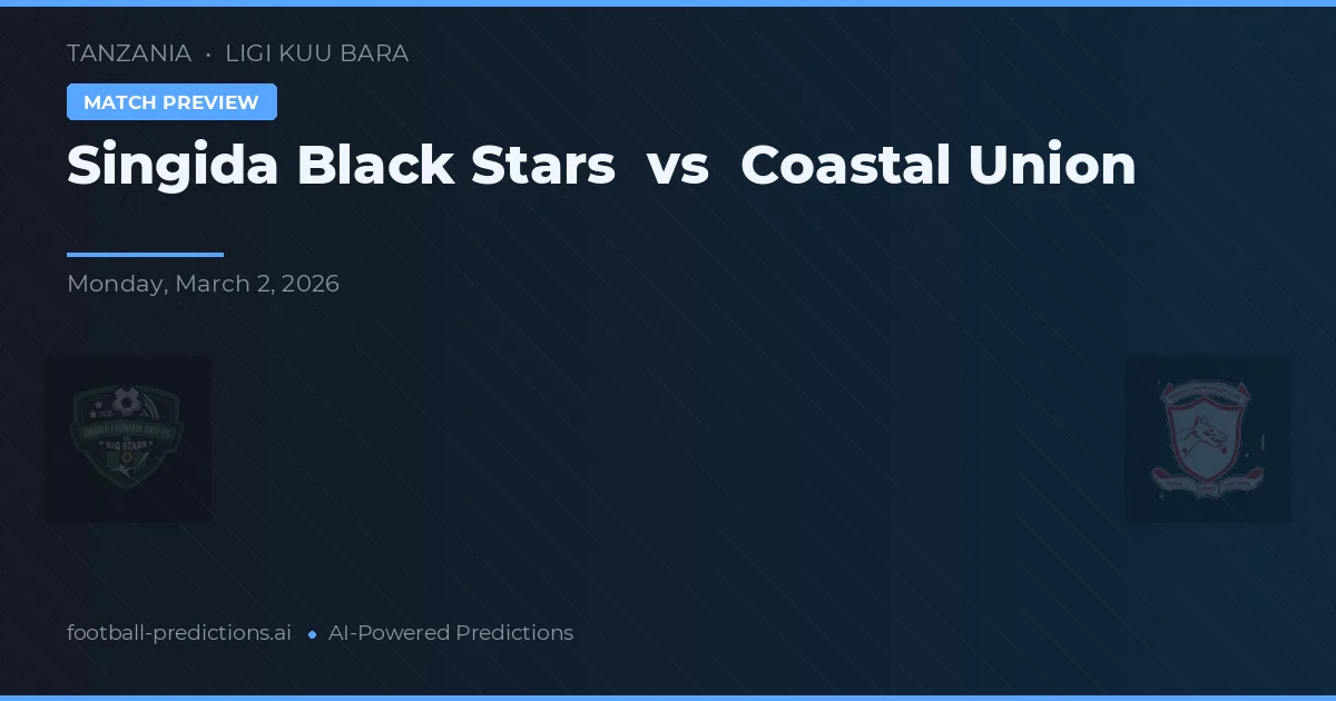 Singida Black Stars vs Union Wybrzeża — typy i zapowiedź meczu