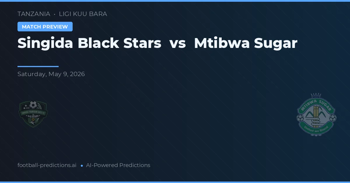 Singida Black Stars vs Mtibwa Sugar — typy i zapowiedź meczu