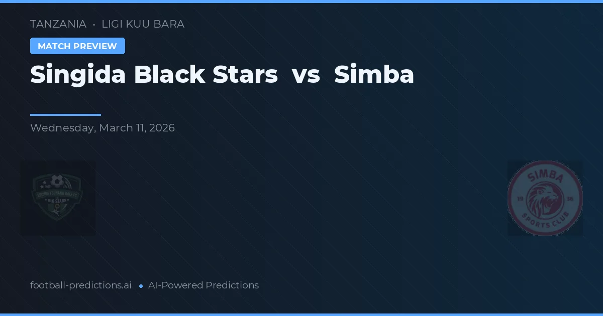 Singida Black Stars vs Simba — typy i zapowiedź meczu