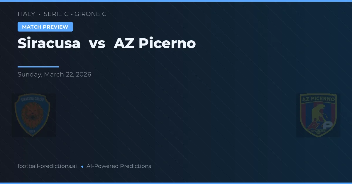 Siracusa vs AZ Picerno — typy i zapowiedź meczu