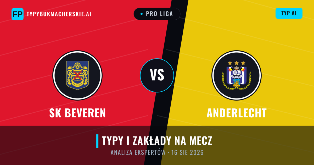 SK Beveren vs Anderlecht — typy i zapowiedź meczu