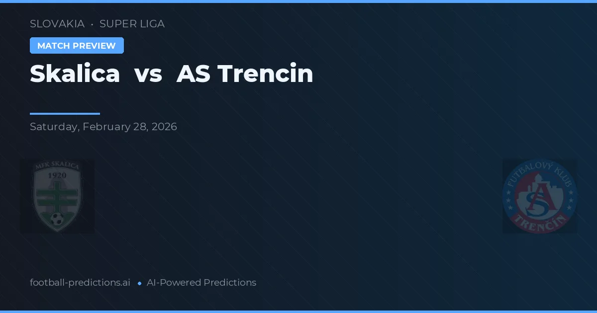Skalica vs AS Trenčín — typy i zapowiedź meczu