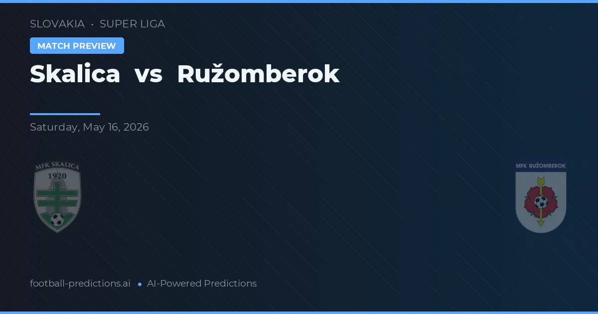 Skalica vs Ružomberok — typy i zapowiedź meczu