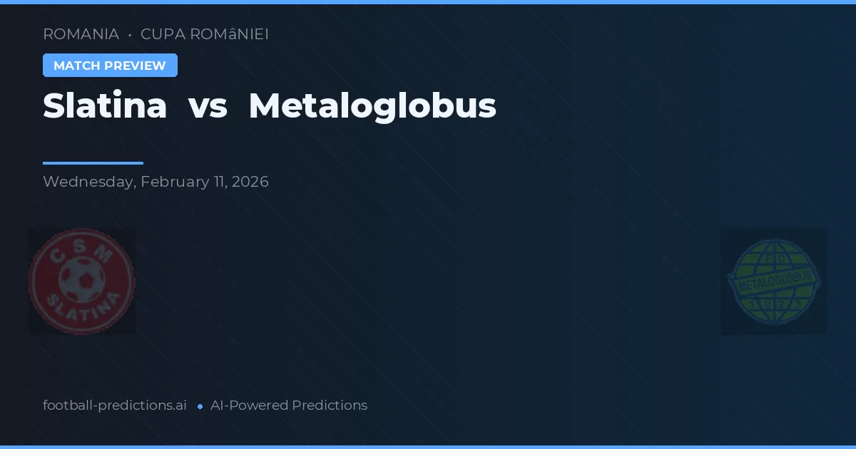 Slatina vs Metaloglobus — typy i zapowiedź meczu