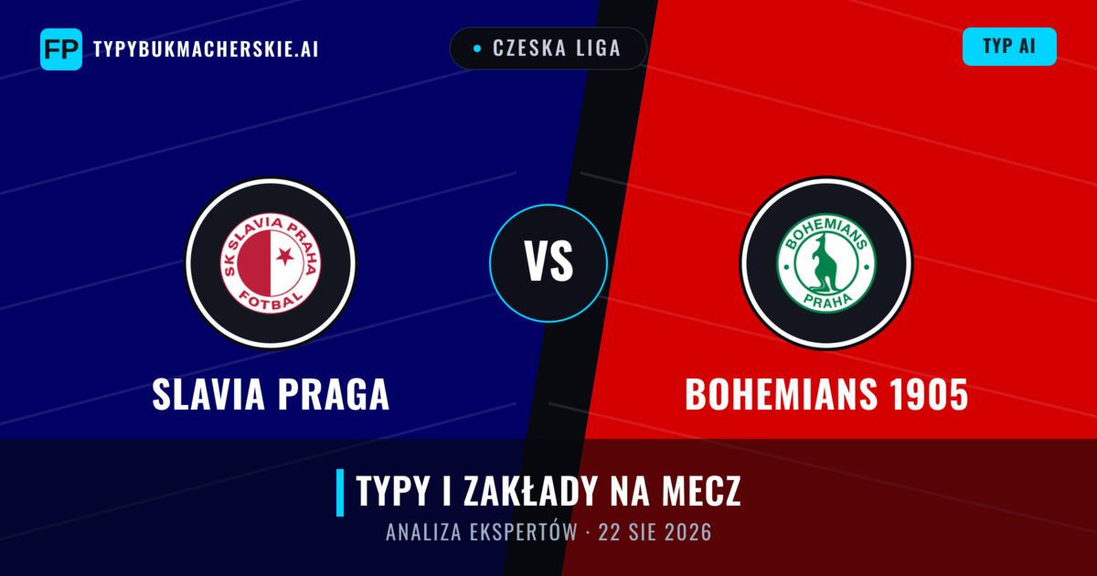 Slavia Praga vs Bohemians 1905 — typy i zapowiedź meczu