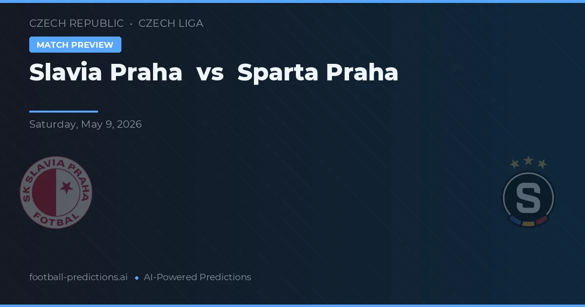 Slavia Praga vs Sparta Praga — typy i zapowiedź meczu