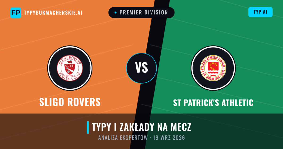Sligo Rovers vs St Patrick's Athletic — typy i zapowiedź meczu