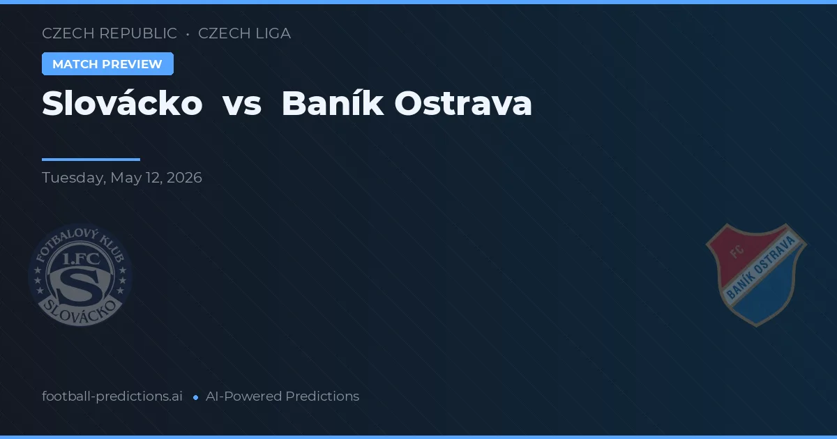 Slovácko vs Baník Ostrava — typy i zapowiedź meczu