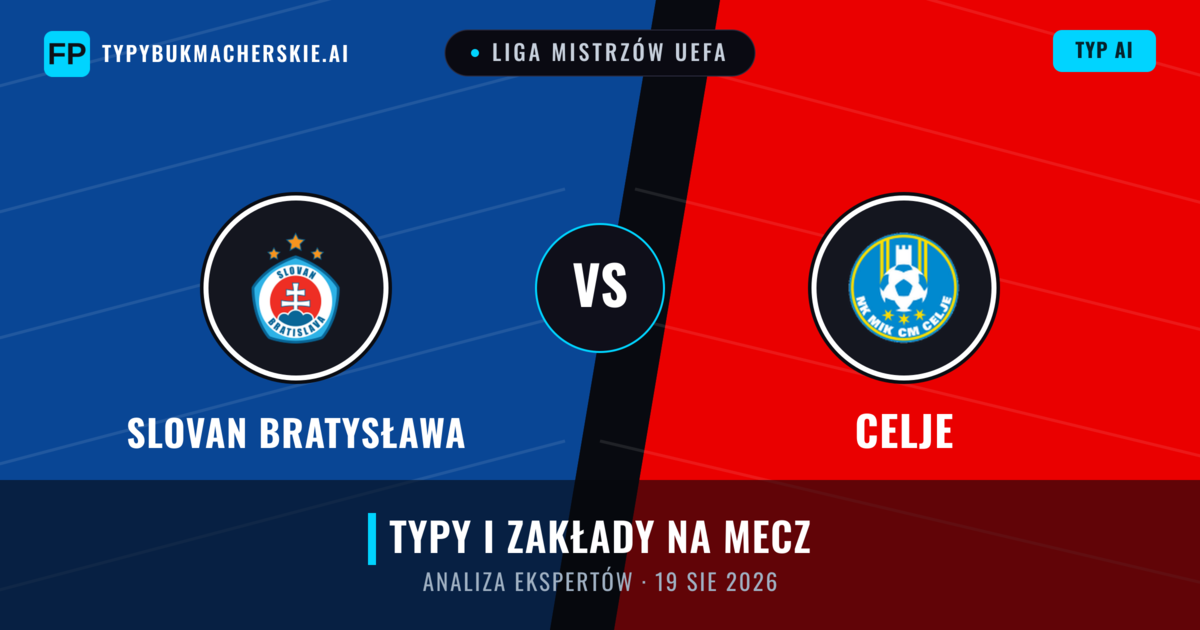 Slovan Bratysława vs Celje — typy i zapowiedź meczu