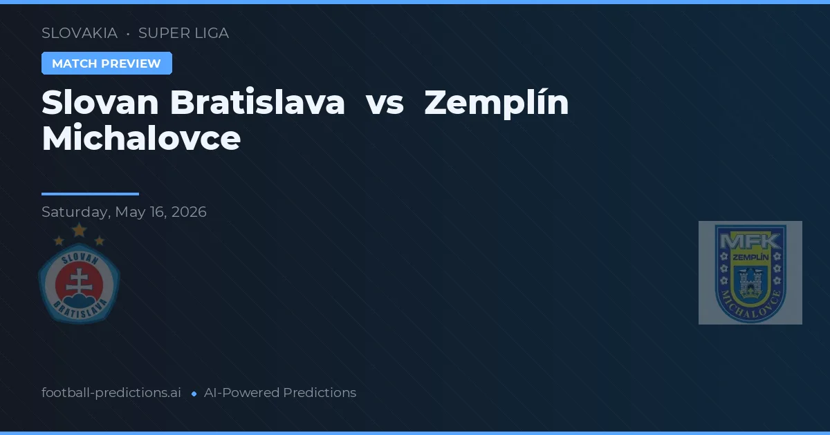 Slovan Bratysława vs Zemplín Michalovce — typy i zapowiedź meczu