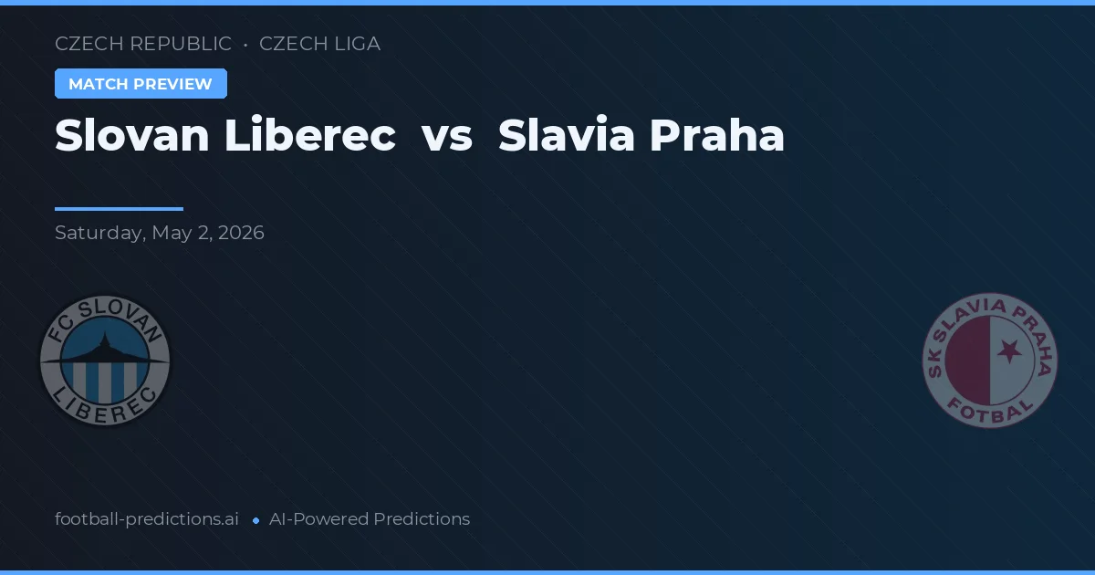 Slovan Liberec vs Slavia Praga — typy i zapowiedź meczu