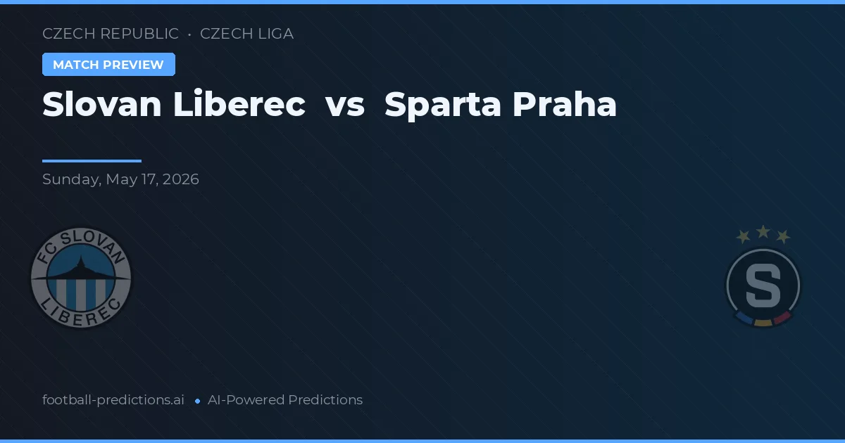 Slovan Liberec vs Sparta Praga — typy i zapowiedź meczu