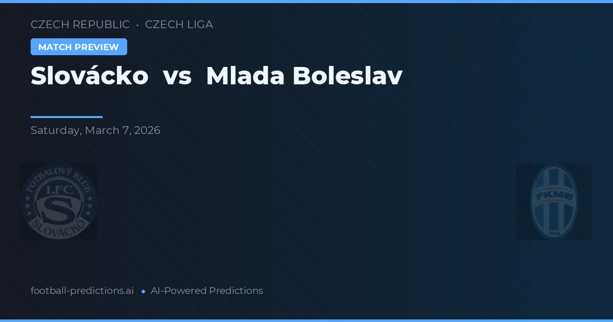 Slovácko vs Mladá Boleslav — typy i zapowiedź meczu