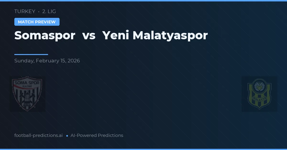 Somaspor vs Yeni Malatyaspor — typy i zapowiedź meczu
