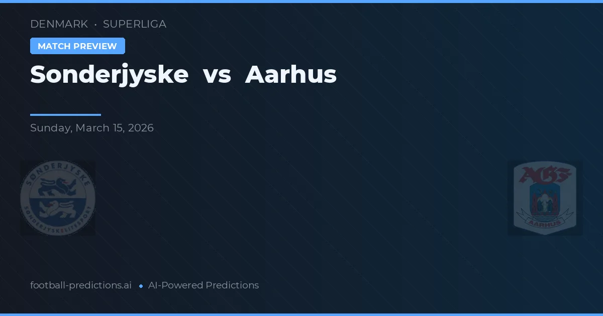 Sønderjyske vs Aarhus GF — typy i zapowiedź meczu