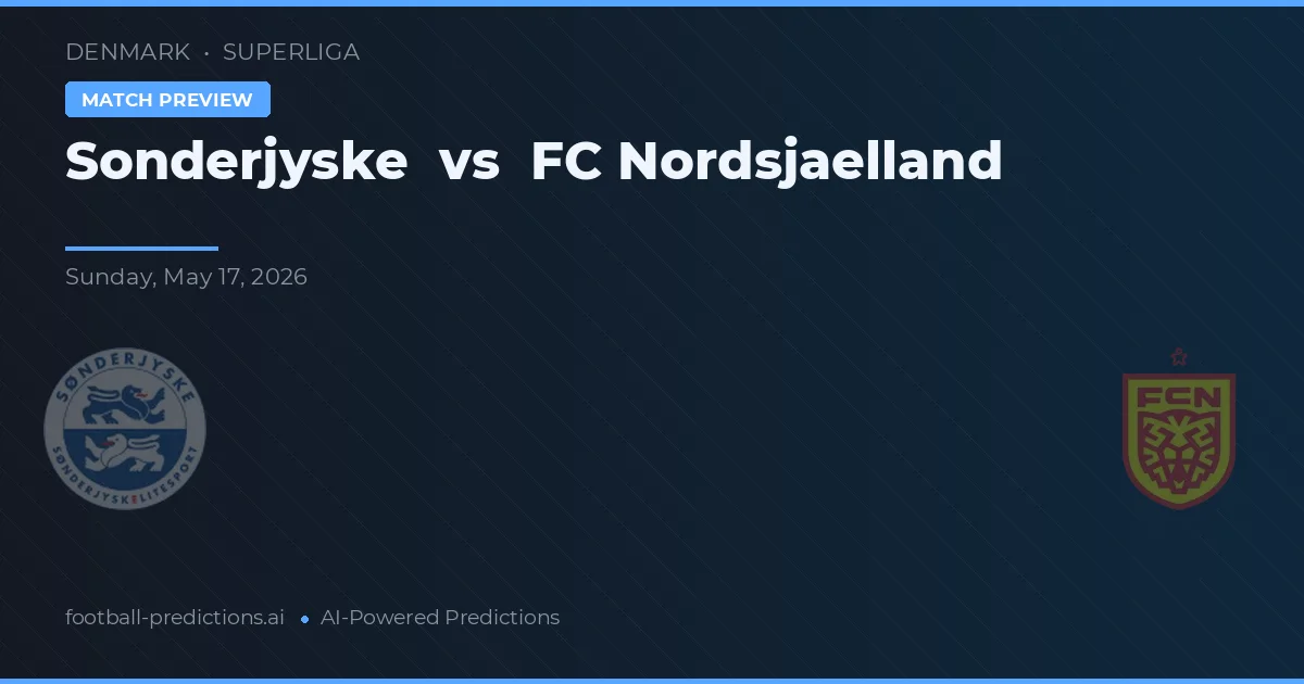 Sønderjyske vs FC Nordsjælland — typy i zapowiedź meczu