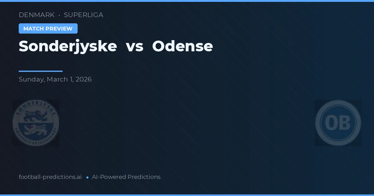 Sønderjyske vs Odense BK — typy i zapowiedź meczu