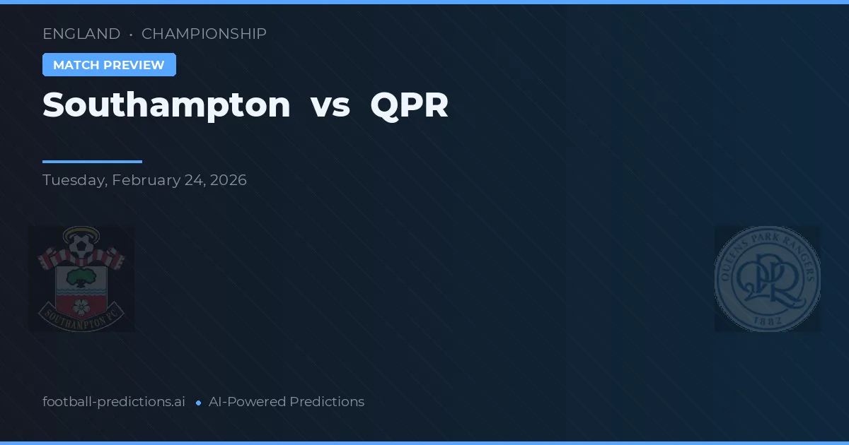 Southampton vs QPR — typy i zapowiedź meczu