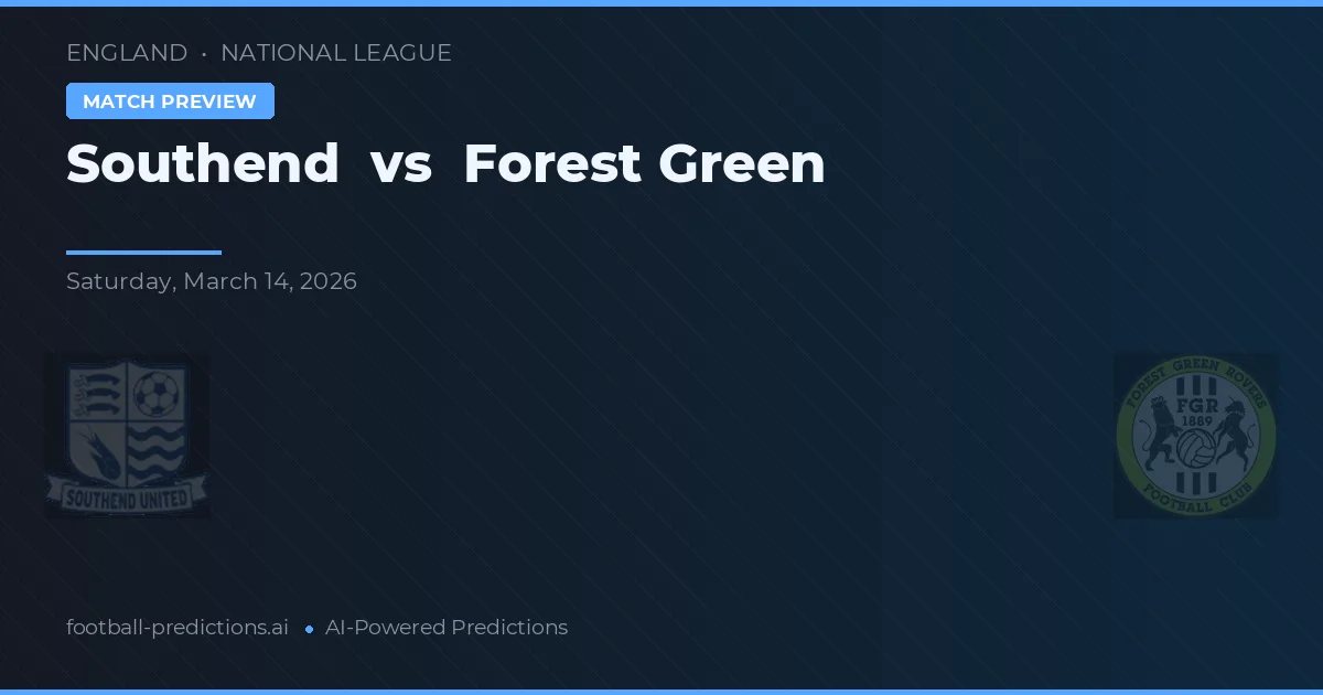 Southend vs Forest Green — typy i zapowiedź meczu