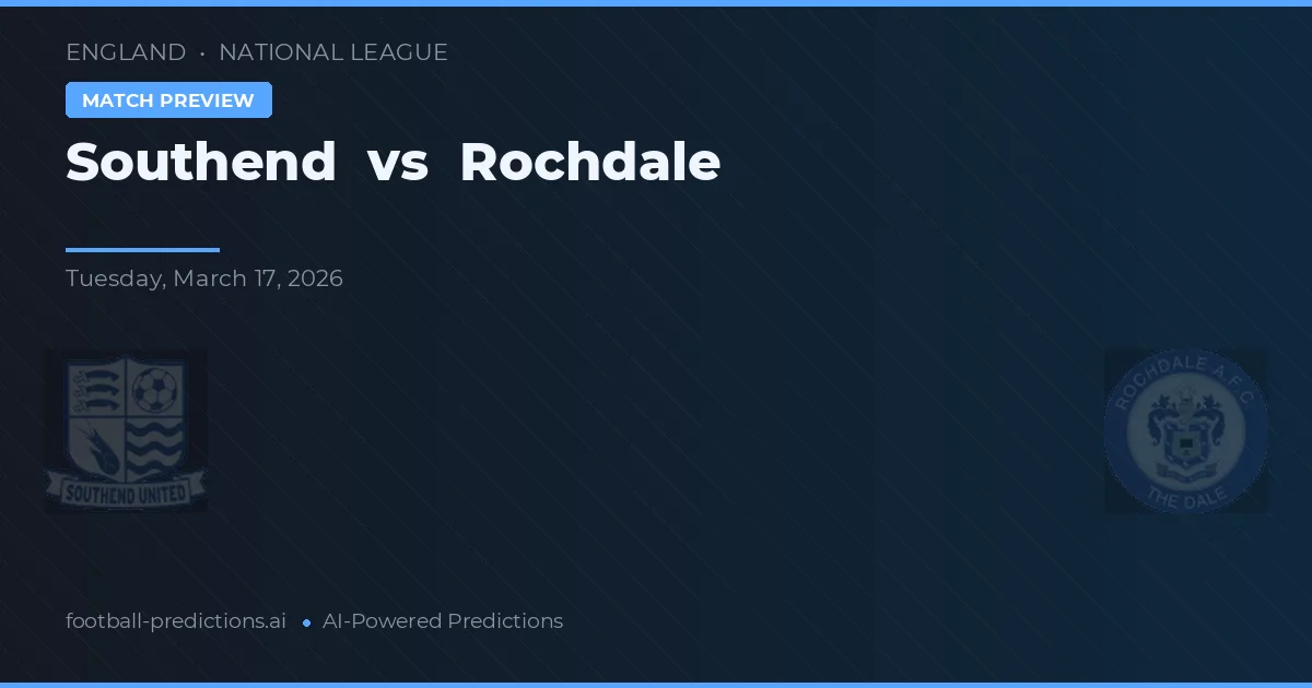 Southend vs Rochdale — typy i zapowiedź meczu