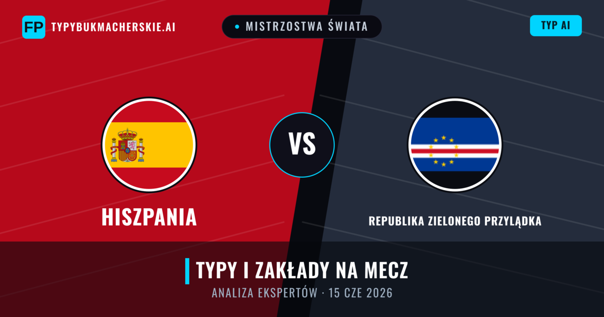 Hiszpania vs Republika Zielonego Przylądka — typy i zapowiedź meczu