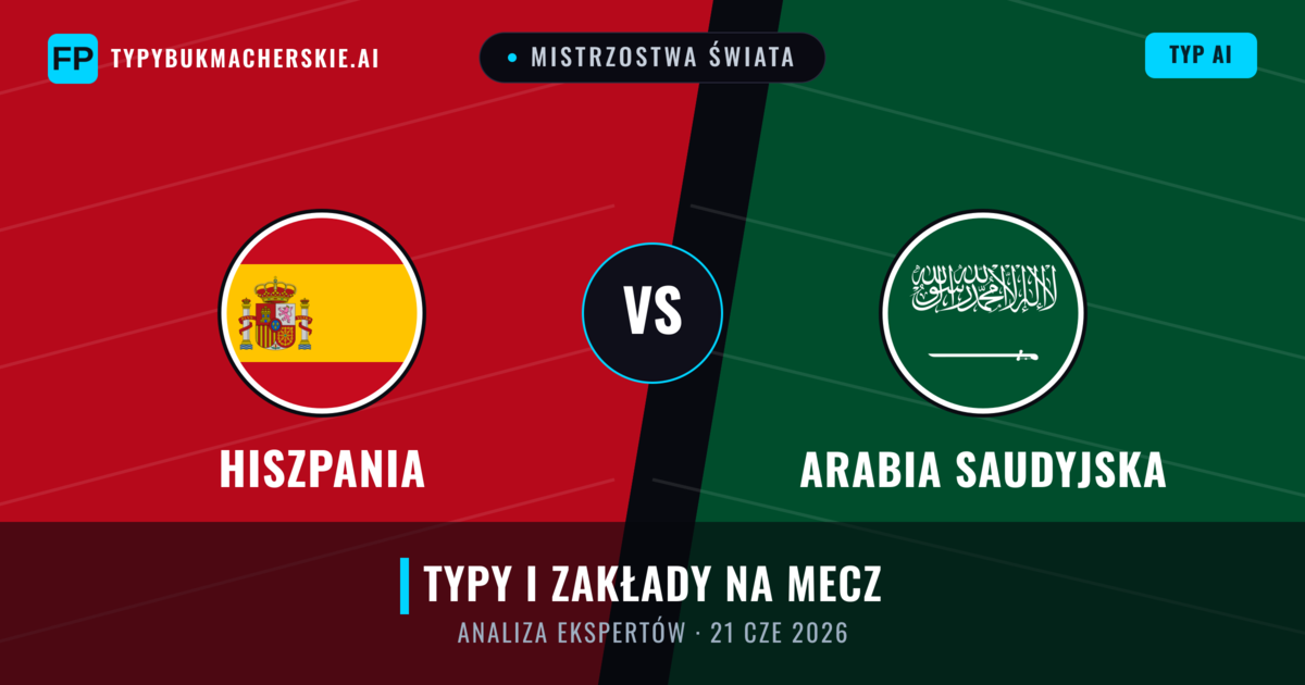 Hiszpania vs Arabia Saudyjska — typy i zapowiedź meczu