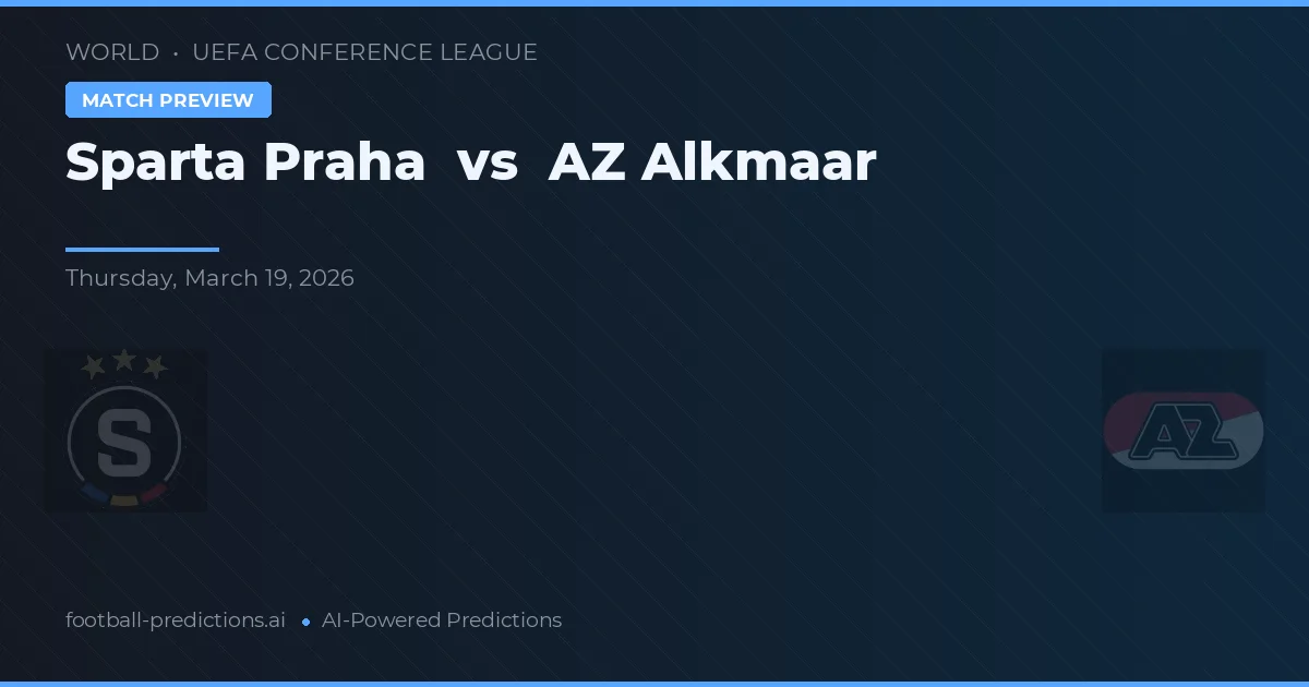 Sparta Praga vs AZ Alkmaar — typy i zapowiedź meczu