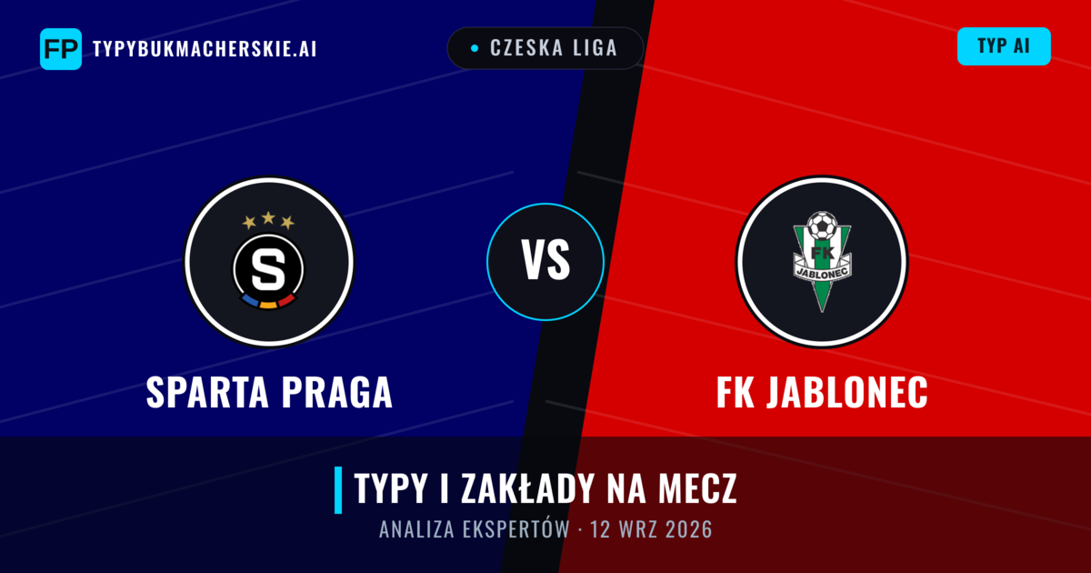 Sparta Praga vs FK Jablonec — typy i zapowiedź meczu