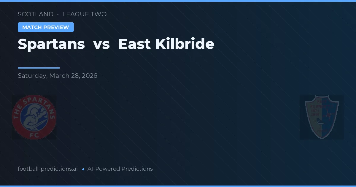 Spartans vs East Kilbride — typy i zapowiedź meczu