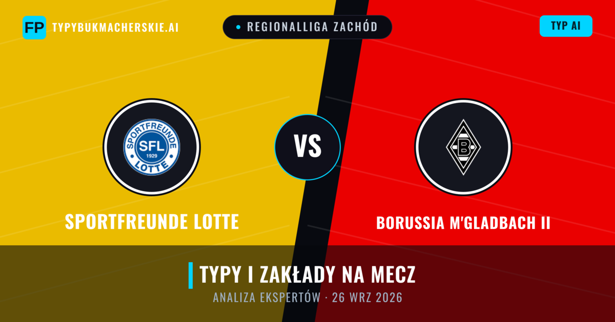 Sportfreunde Lotte vs Borussia M'Gladbach II — typy i zapowiedź meczu