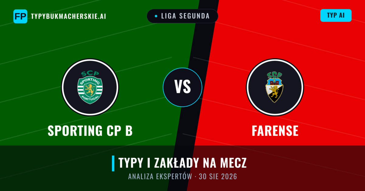 Sporting CP B vs Farense — typy i zapowiedź meczu